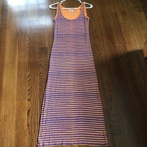 Orange and Purple Maxi Dress